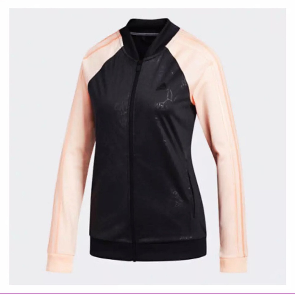 Adidas Floral Embossed Track Jacket